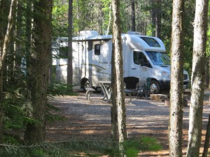 Camping at  Fish Creek, Glacier Nat'l Park,West side